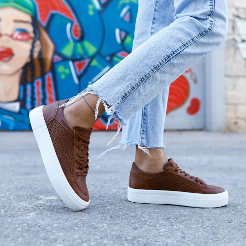 Womens Sneakers - Tan - Lix