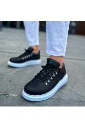 Mens Sneakers - Black White - 021