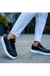 Mens Sneakers - Black White - 021
