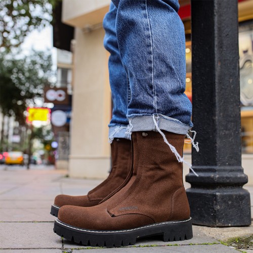 Mens Boots - Brown Suede - 027