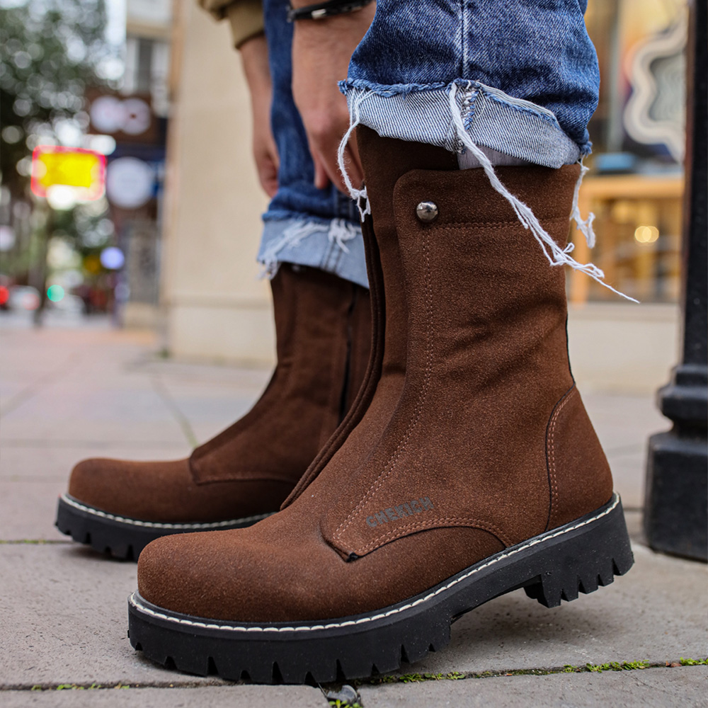 Mens Boots - Brown Suede - 027