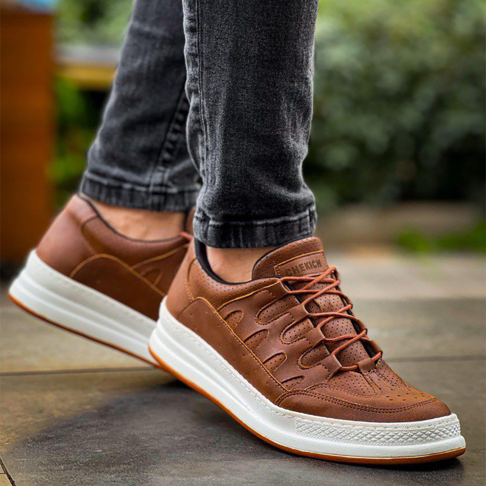 Mens Sneakers - Tan - 040