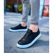 Mens Sneakers - Black White - 043
