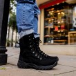 Mens Boots - Black Suede - 051