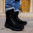Mens Boots - Black Suede - 051