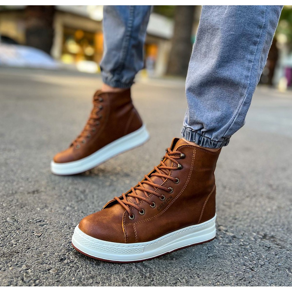 Mens Boots - Tan - 055