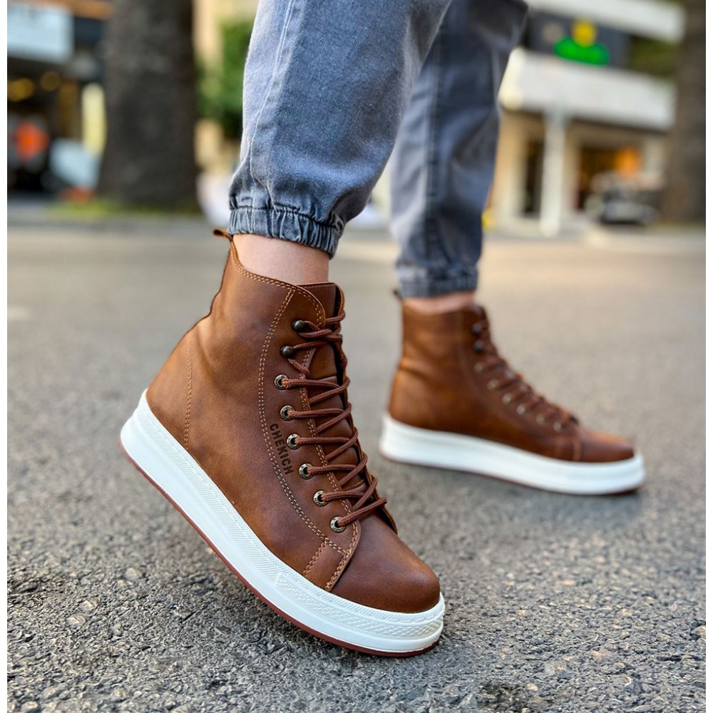 Mens Boots - Tan - 055
