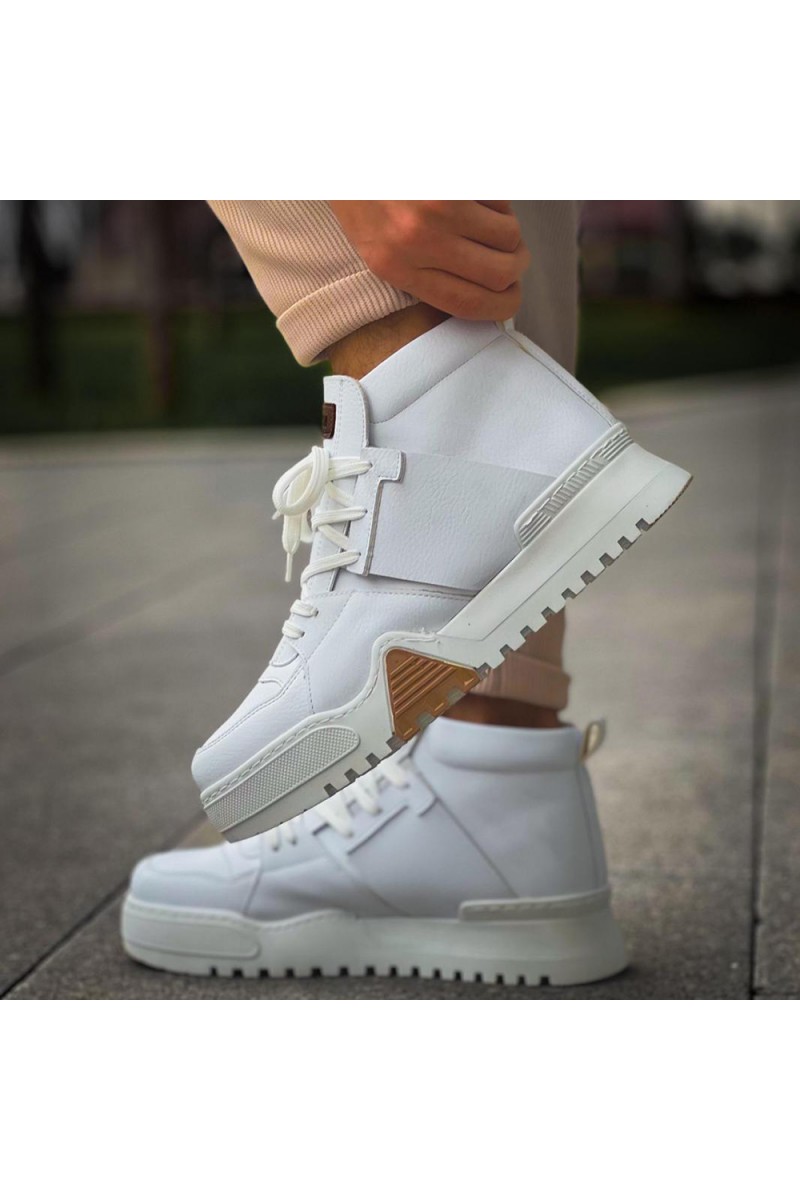 Mens Boots - White - 057