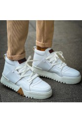 Mens Boots - White - 057