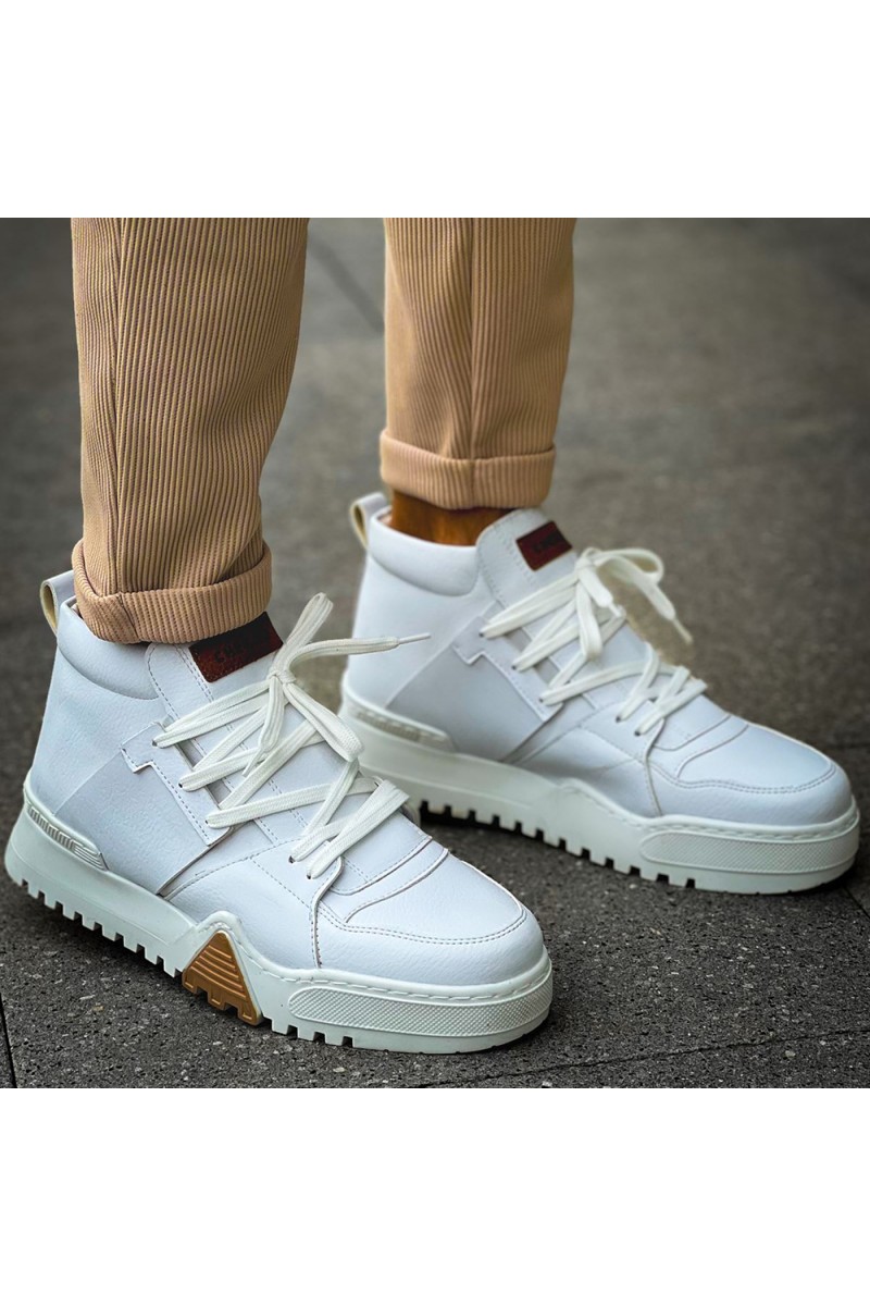 Mens Boots - White - 057