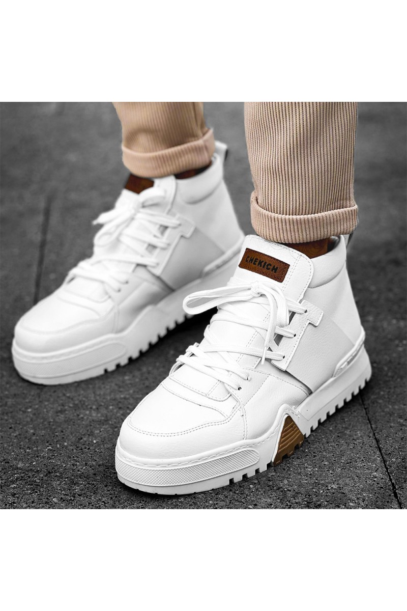 Mens Boots - White - 057