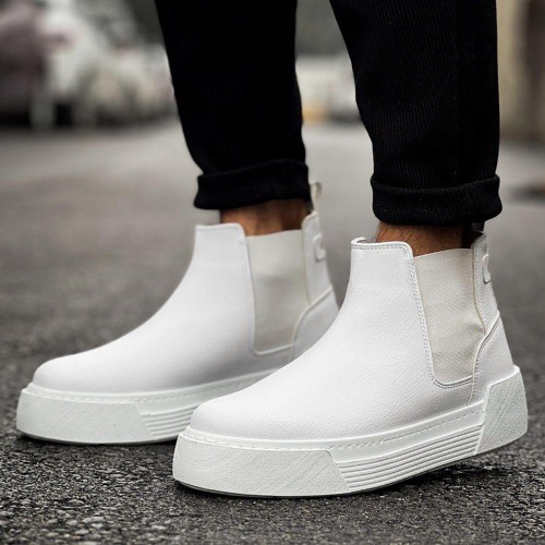 Mens Boots - White - 069