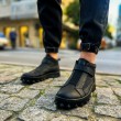 Mens High Top Sneakers - Black - 103