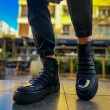 Mens High Top Sneakers - Black - 113