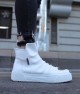Mens High Top Sneakers - White - 113