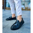 Mens Classic Shoes - Black Patent Leather - 127