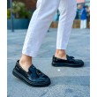 Mens Classic Shoes - Black Patent Leather - 127