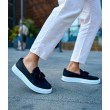 Mens Classic Shoes - Black White  - 127