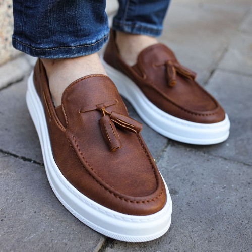 Mens Classic Shoes - Tan - 127