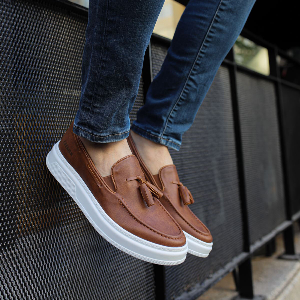 Mens Classic Shoes - Tan - 127