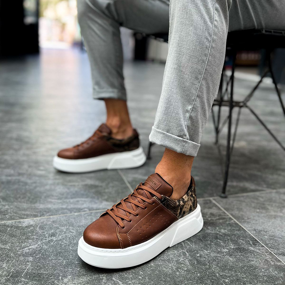 Mens Sneakers - Tan - 145