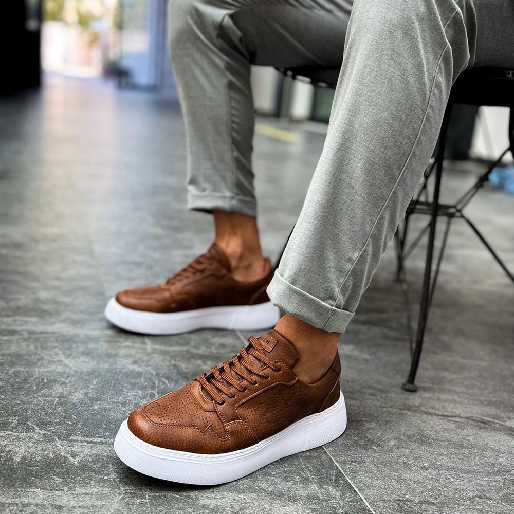 Mens Sneakers - Tan - 153