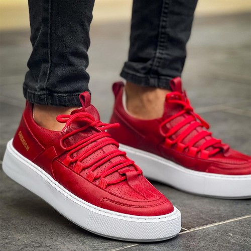 Mens Sneakers - Red - 159