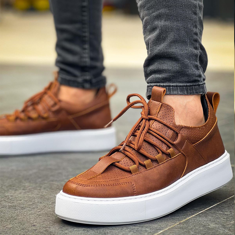 Mens Sneakers - Tan - 159
