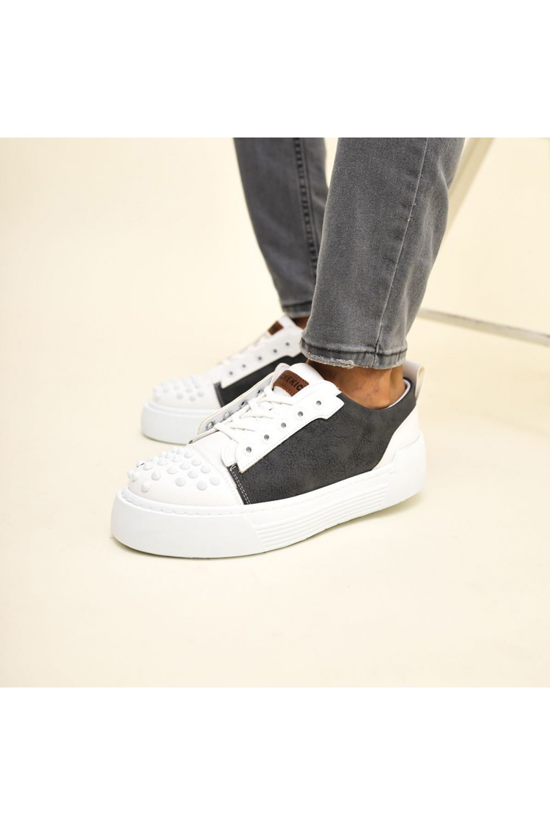 Mens Sneakers - Anthracite White - 169