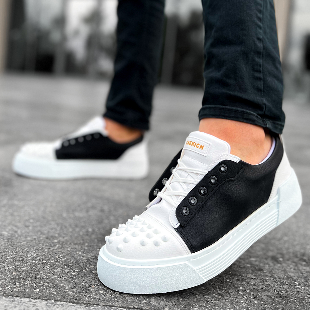 Mens Sneakers - White Black - 169