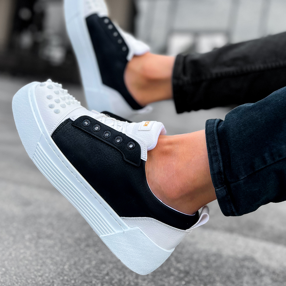 Mens Sneakers - White Black - 169