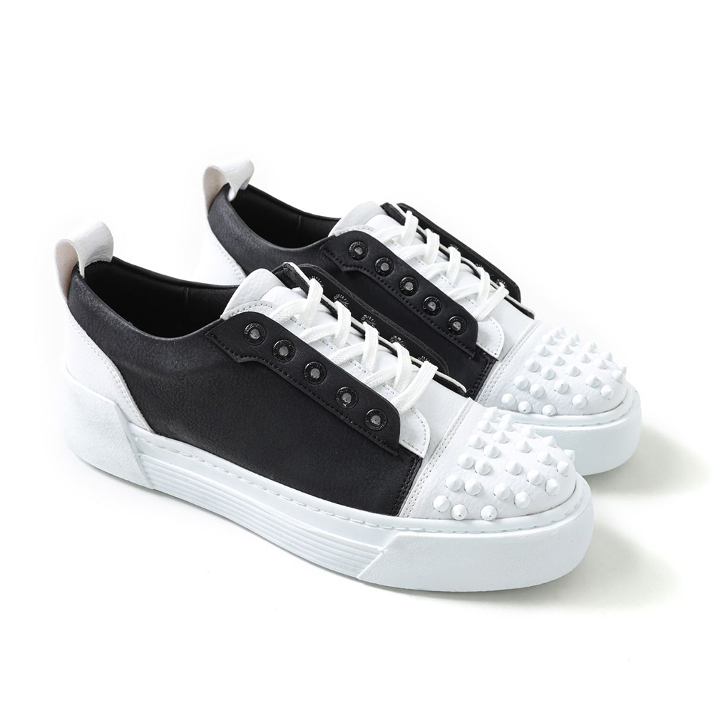 Mens Sneakers - White Black - 169