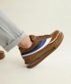 Mens Sneakers - Tan Patent Leather - 171
