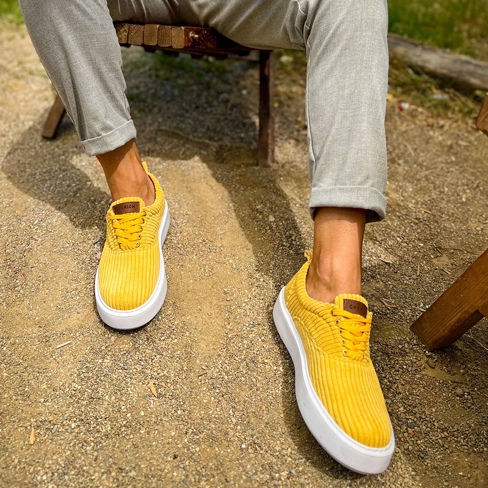 Mens Sneakers - Yellow - 173