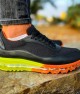 Mens Sneakers - Black Orange - 181