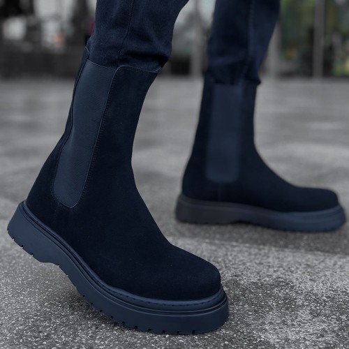 Mens Alaska Boots - Black Suede - 223