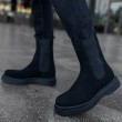 Mens Alaska Boots - Black Suede - 223