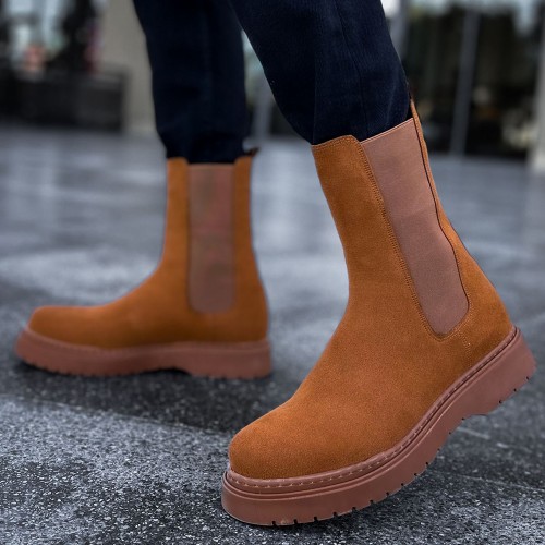 Mens Alaska Boots - Tan Suede - 223