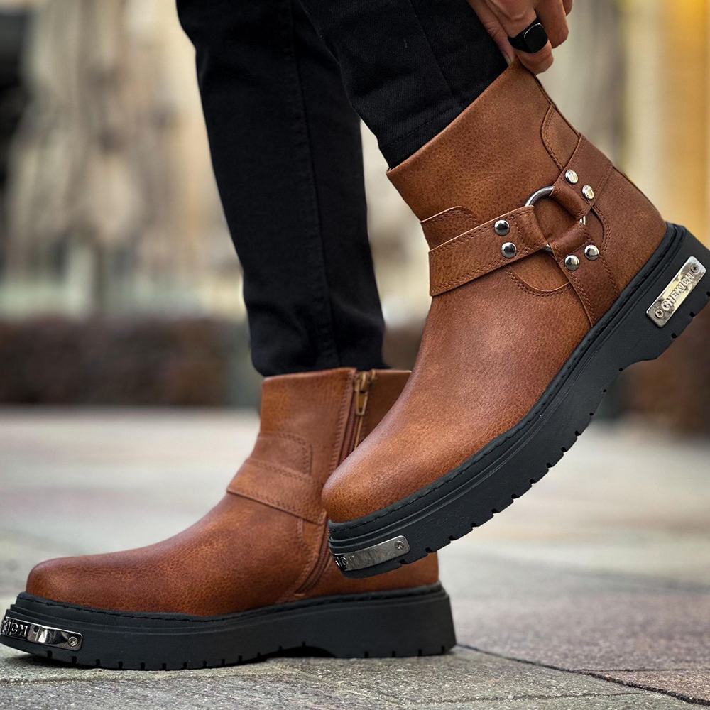 Mens Boots - Tan - 227