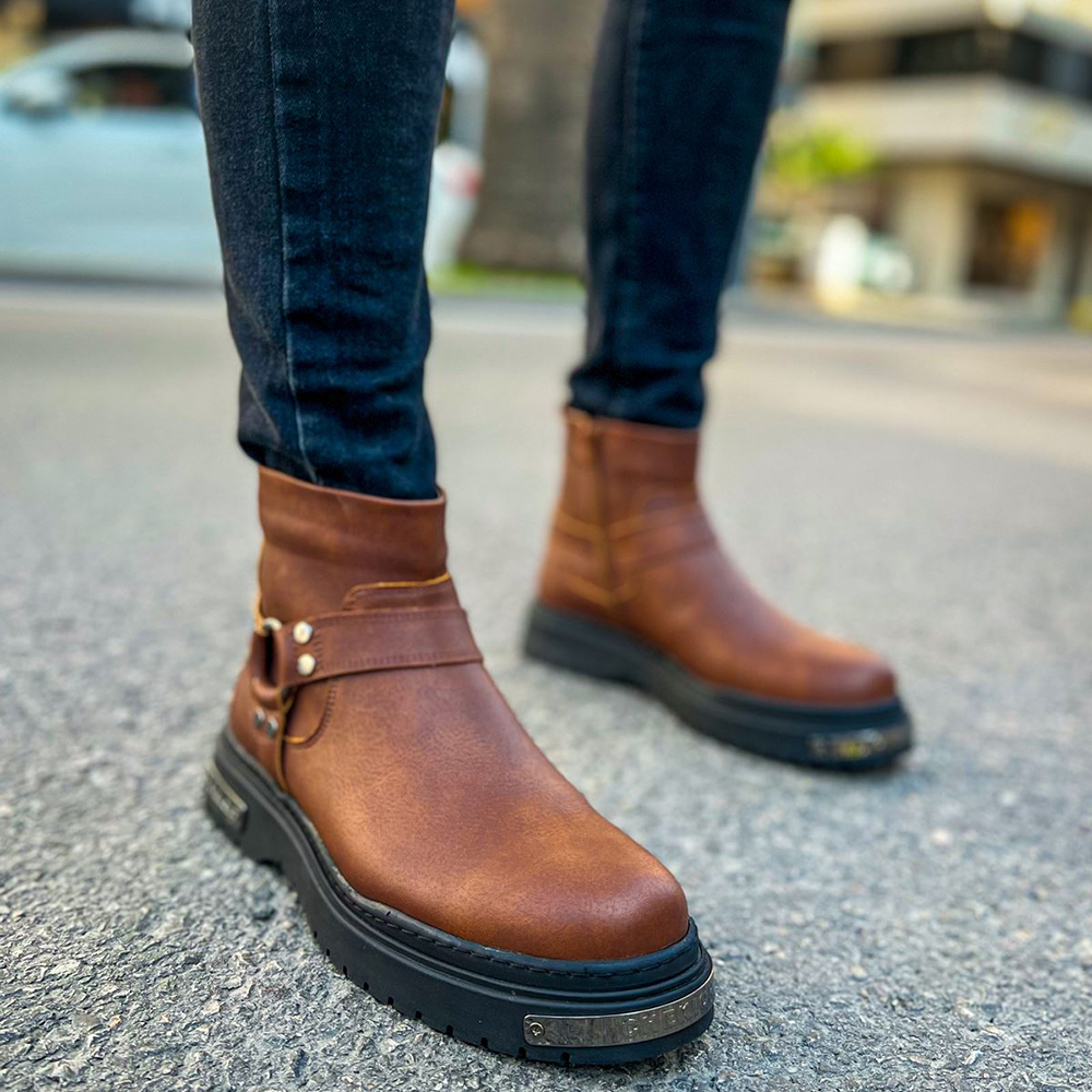 Mens Boots - Tan - 227