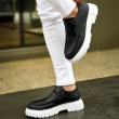 Mens Shoes - Black White - 2404
