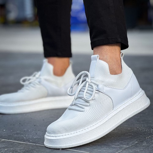 Mens Sneakers - White - 2408