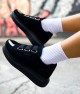 Mens Sneakers - Black Suede - 251