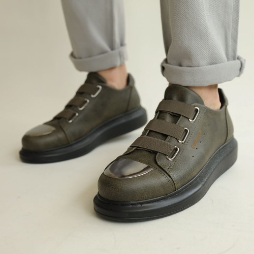 Mens Sneakers - Black Khaki - 251
