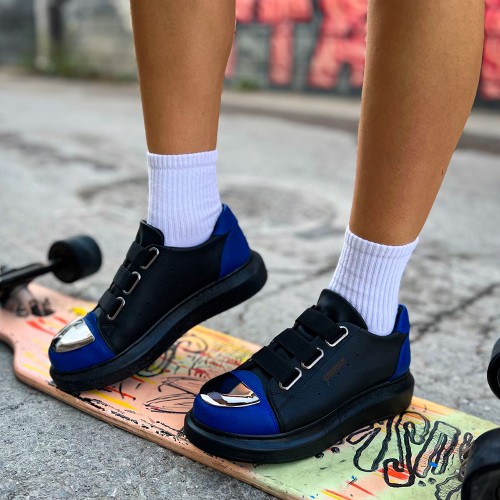 Womens Sneakers - Black Sax Blue - 251 - 2