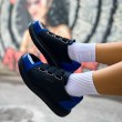 Womens Sneakers - Black Sax Blue - 251 - 2