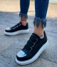 Mens Sneakers - Black White - 251