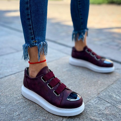 Mens Sneakers - Claret Red - 251