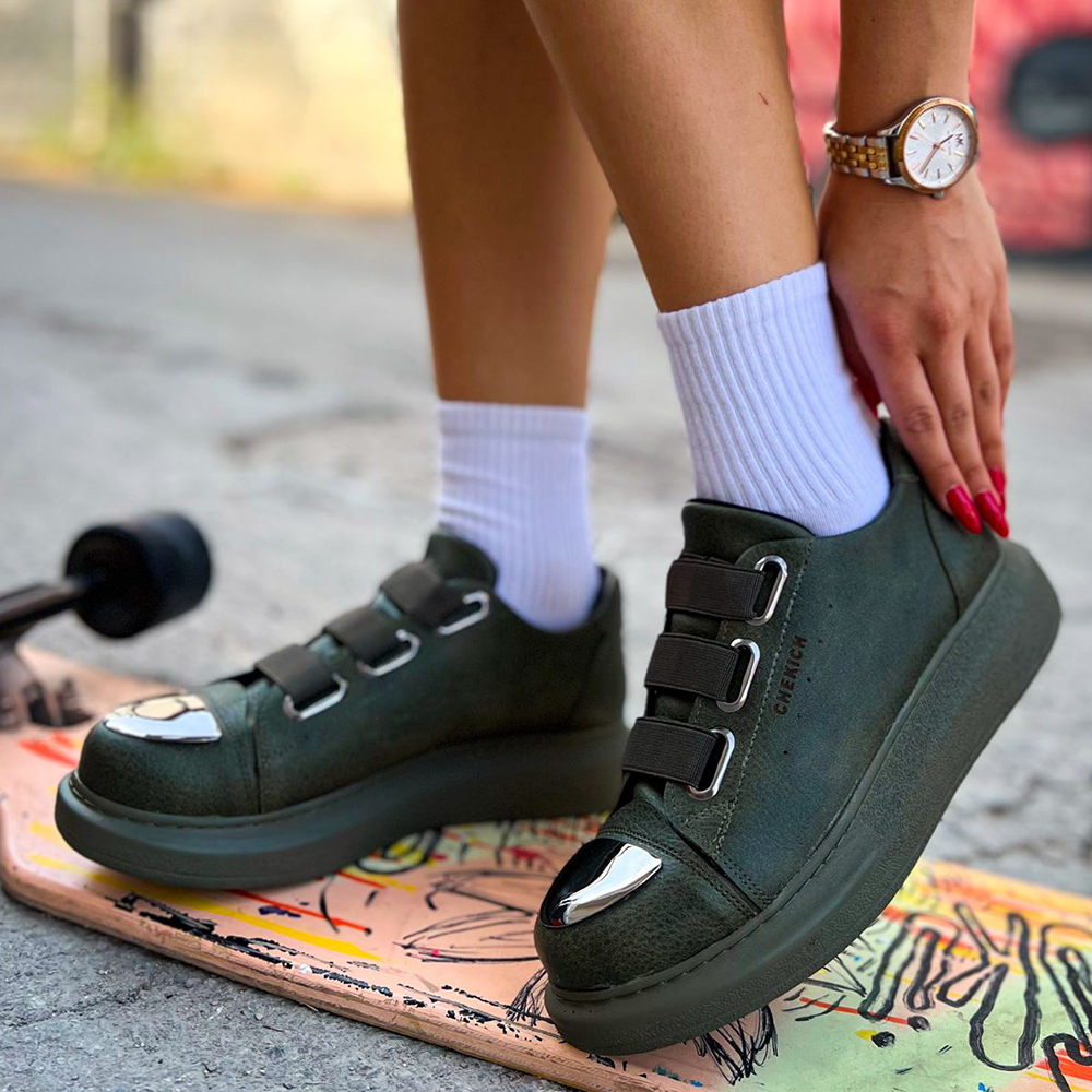 Womens Sneakers - Khaki - 251 - 2