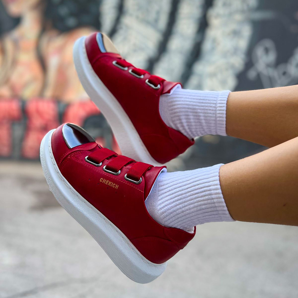 Womens Sneakers - Red - 251 - 2